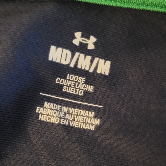 NWT Notre Dame Under Armour College Game Day Collection ½ Zip Loose Fit Shirt MD - Picture 9 of 14